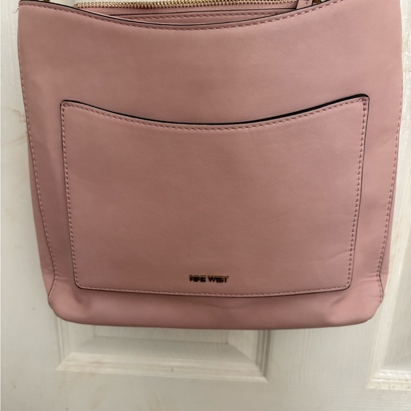 Nine West Handbags - Nine West Pink Vegan Leather Shoulder Bag